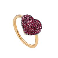 Anneau Babila Milano Femme in Or rosé Rubino 225377
